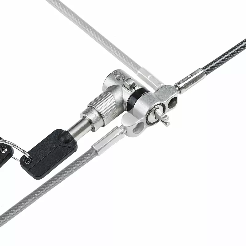 StarTech.com 25-pack universeel laptopslot 6.6ft (2m), master keyed vergrendelingskabel, computerbeveiliging, compatibel met Noble Wedge®/Nano/K-Slot; antidiefstal snijbestendige kabel