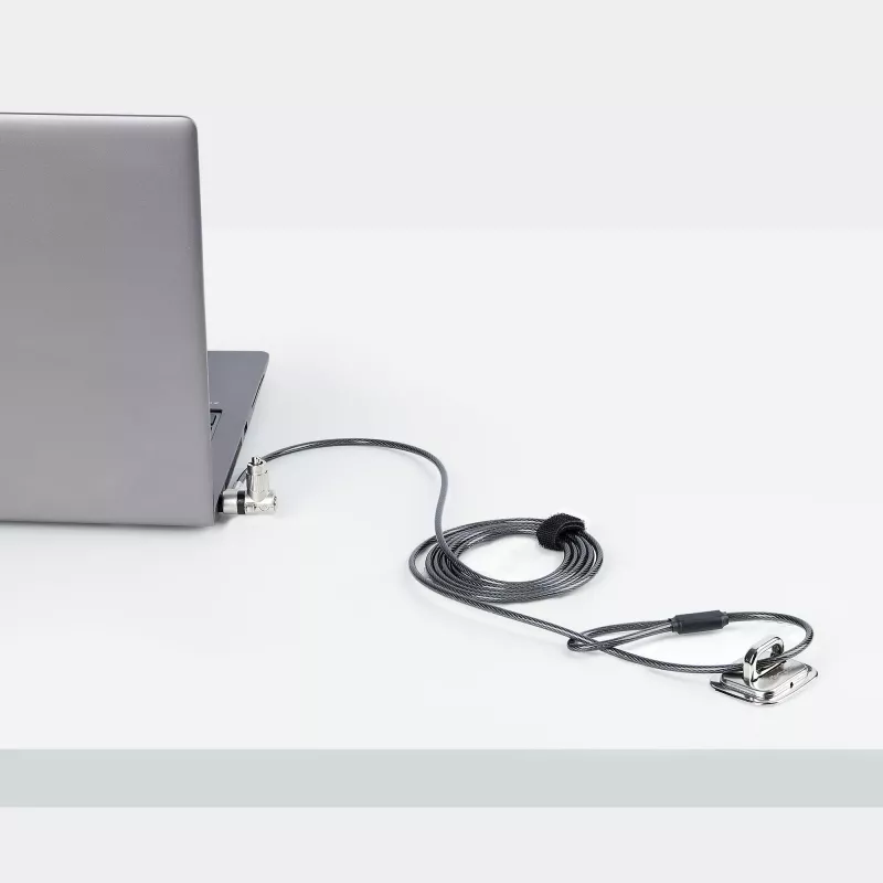 StarTech.com 25-pack universeel laptopslot 6.6ft (2m), master keyed vergrendelingskabel, computerbeveiliging, compatibel met Noble Wedge®/Nano/K-Slot; antidiefstal snijbestendige kabel