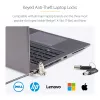 StarTech.com 25-pack universeel laptopslot 6.6ft (2m), master keyed vergrendelingskabel, computerbeveiliging, compatibel met Noble Wedge®/Nano/K-Slot; antidiefstal snijbestendige kabel