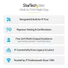 StarTech.com 25-pack universeel laptopslot 6.6ft (2m), master keyed vergrendelingskabel, computerbeveiliging, compatibel met Noble Wedge®/Nano/K-Slot; antidiefstal snijbestendige kabel
