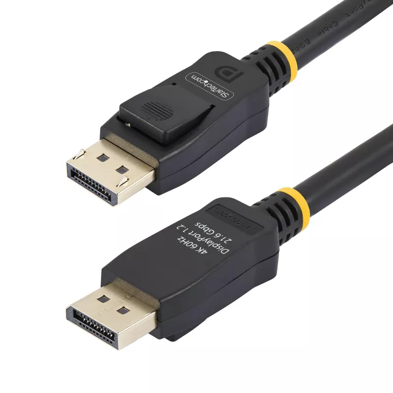 StarTech.com 2m (6.6ft) VESA-gecertificeerde DisplayPort-kabel – 10-pack – DisplayPort 1.2 kabel met vergrendeling, 4K 60Hz UHD, DP-naar-DP-kabel voor monitor, vergrendelbare DP-stekkers
