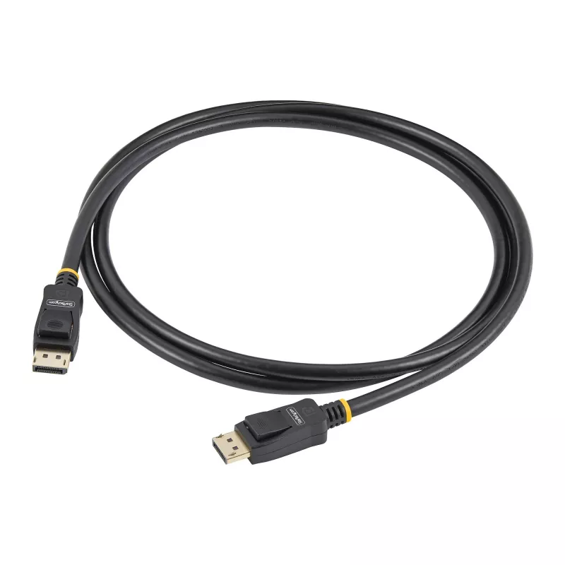 StarTech.com 2m (6.6ft) VESA-gecertificeerde DisplayPort-kabel – 10-pack – DisplayPort 1.2 kabel met vergrendeling, 4K 60Hz UHD, DP-naar-DP-kabel voor monitor, vergrendelbare DP-stekkers