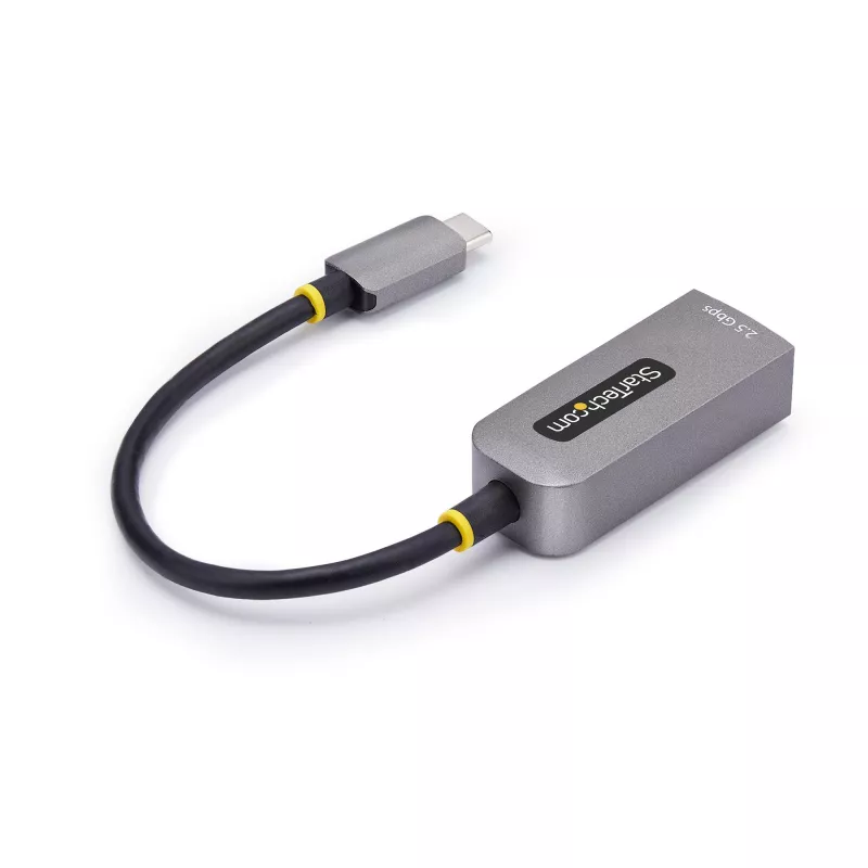 StarTech.com 2,5GbE USB-C naar Ethernet adapter, NBASE-T NIC, USB 3.0 Type-C 2,5/1G multi-speed netwerk, Thunderbolt-compatibel, Windows & Mac