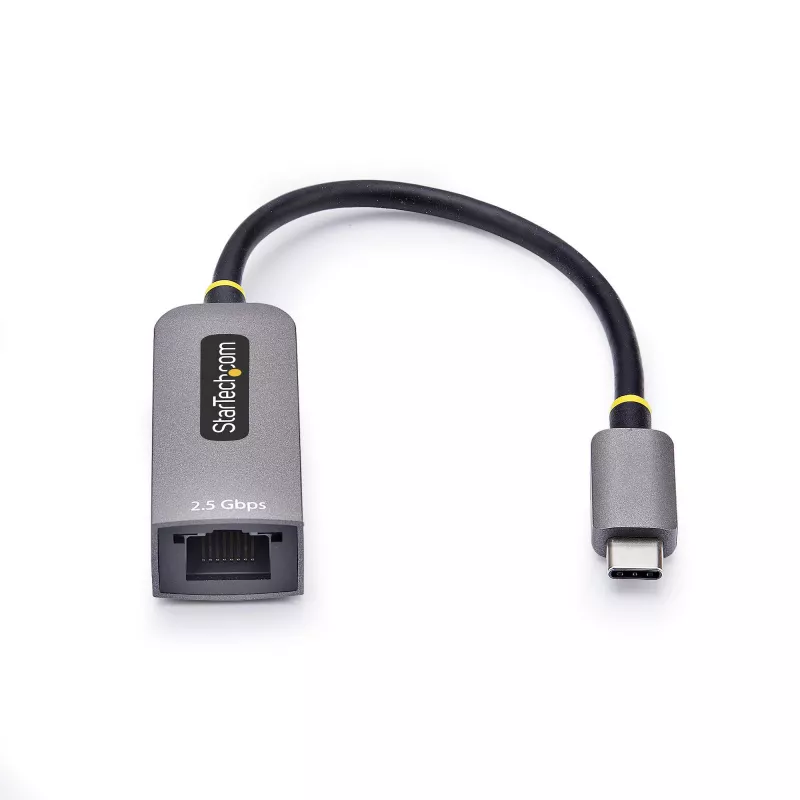 StarTech.com 2,5GbE USB-C naar Ethernet adapter, NBASE-T NIC, USB 3.0 Type-C 2,5/1G multi-speed netwerk, Thunderbolt-compatibel, Windows & Mac