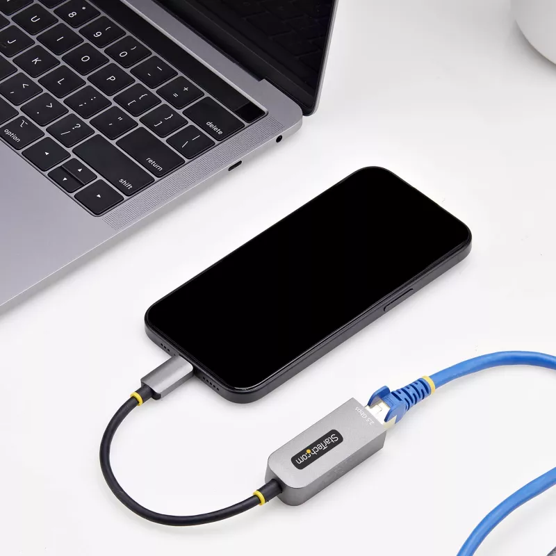 StarTech.com 2,5GbE USB-C naar Ethernet adapter, NBASE-T NIC, USB 3.0 Type-C 2,5/1G multi-speed netwerk, Thunderbolt-compatibel, Windows & Mac