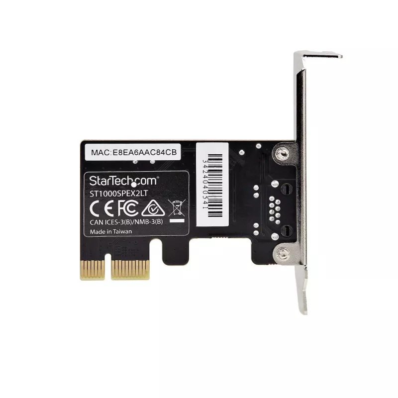 StarTech.com 1-poorts Gigabit PCIe netwerkadapterkaart, low-profile NIC, 10/100/1000Mbps PCI Express LAN-kaart, Realtek RTL8111H, Windows en Linux, TAA-conform