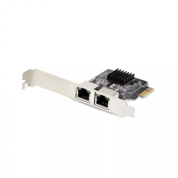 StarTech.com 2-poorts Gigabit PCIe netwerkkaart, 10/100/1000Mbit/s PCI Express NIC, dual Realtek RTL8111H, compatibel met Windows en Linux, TAA-conform