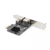 StarTech.com 2-poorts Gigabit PCIe netwerkkaart, 10/100/1000Mbit/s PCI Express NIC, dual Realtek RTL8111H, compatibel met Windows en Linux, TAA-conform