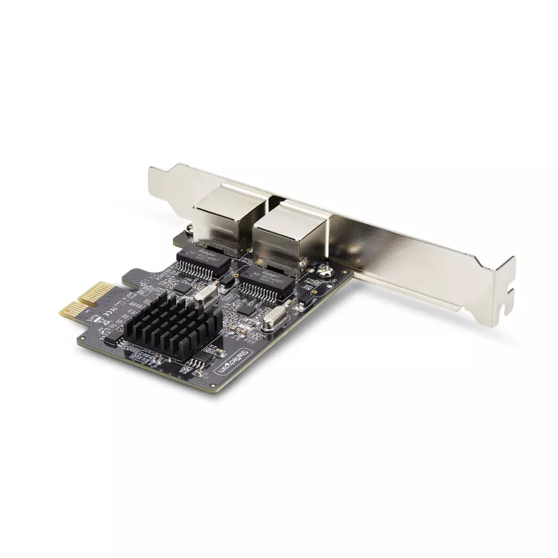 StarTech.com 2-poorts Gigabit PCIe netwerkkaart, 10/100/1000Mbit/s PCI Express NIC, dual Realtek RTL8111H, compatibel met Windows en Linux, TAA-conform