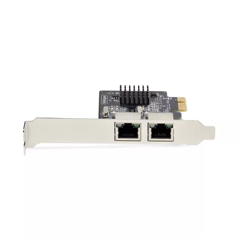 StarTech.com 2-poorts Gigabit PCIe netwerkkaart, 10/100/1000Mbit/s PCI Express NIC, dual Realtek RTL8111H, compatibel met Windows en Linux, TAA-conform