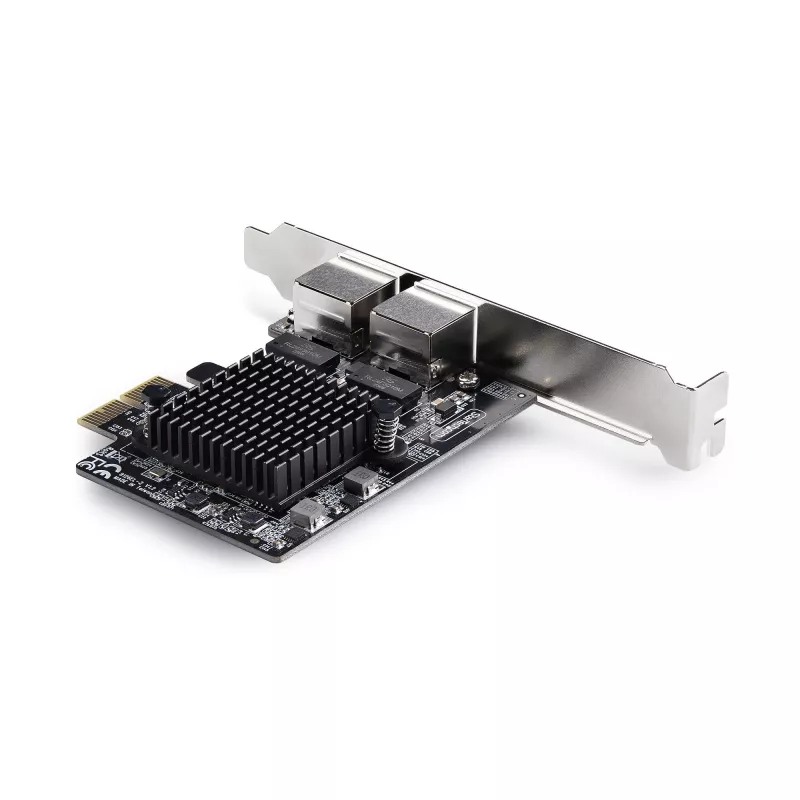 StarTech.com 2-poorts 5G Gigabit PCIe netwerkadapterkaart, 5G/2.5G/1G/100M/10M PCI Express LAN-kaart, Realtek RTL8126, Windows en Linux, TAA-conform