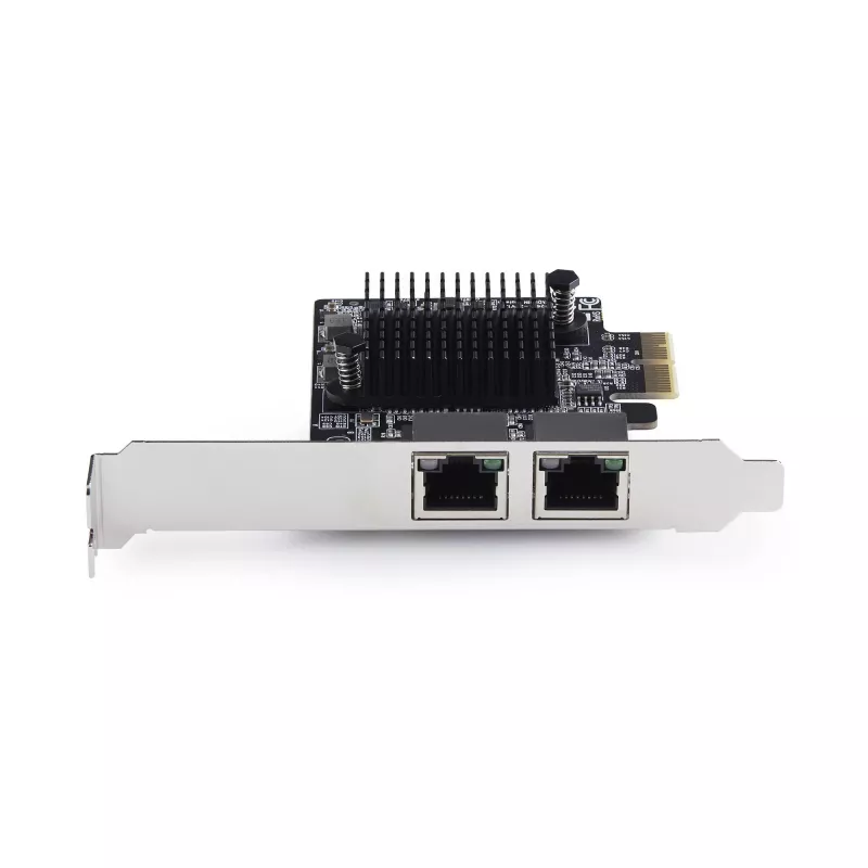 StarTech.com 2-poorts 5G Gigabit PCIe netwerkadapterkaart, 5G/2.5G/1G/100M/10M PCI Express LAN-kaart, Realtek RTL8126, Windows en Linux, TAA-conform