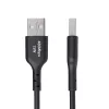 StarTech.com 2m USB-A naar USB-C oplaadkabel, opladen & synchroniseren, 3A, USB 2.0, TPE-mantel - zwart USB-oplaadkabel