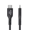 StarTech.com 2m USB-A naar USB-C oplaadkabel, opladen & synchroniseren, 3A, USB 2.0, TPE-mantel - zwart USB-oplaadkabel