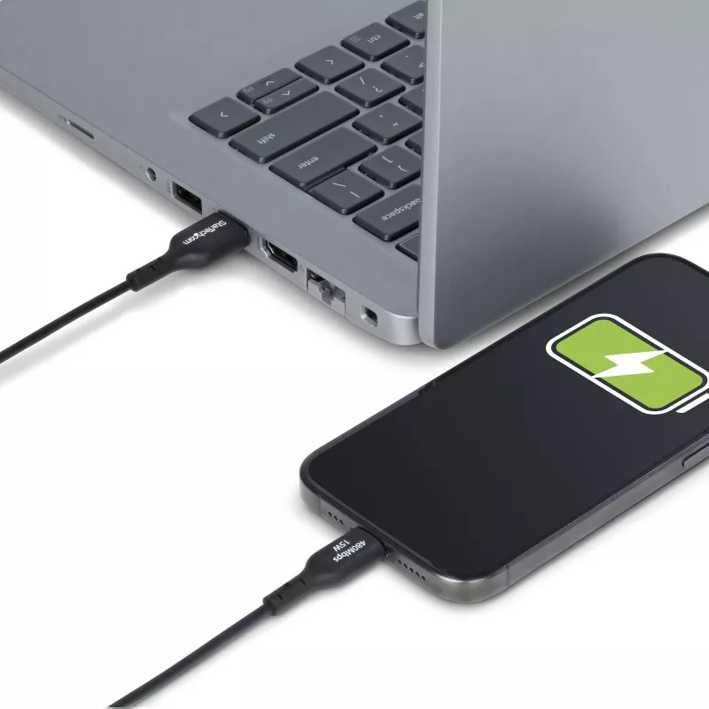 StarTech.com 2m USB-A naar USB-C oplaadkabel, opladen & synchroniseren, 3A, USB 2.0, TPE-mantel - zwart USB-oplaadkabel