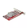 StarTech.com 4-poorts USB-A PCIe-kaart, USB 3.2 10 Gbit/s, PCI Express 3.0 uitbreidingskaart, 4x onafhankelijke USB-controller, Windows/Linux/macOS, TAA-conform