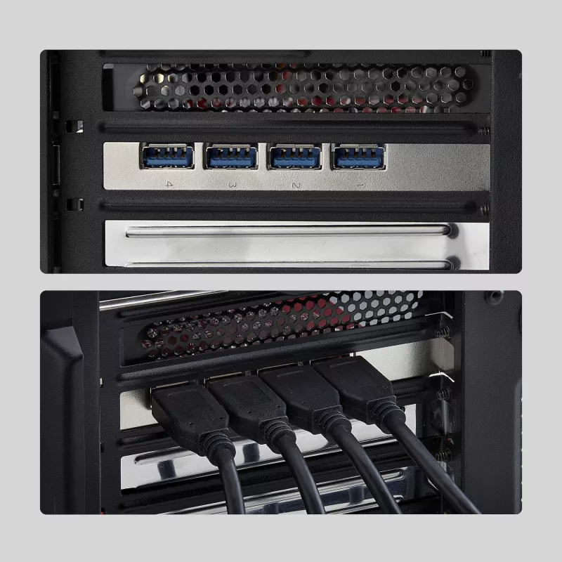 StarTech.com 4-poorts USB-A PCIe-kaart, USB 3.2 10 Gbit/s, PCI Express 3.0 uitbreidingskaart, 4x onafhankelijke USB-controller, Windows/Linux/macOS, TAA-conform