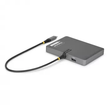 StarTech.com USB-C naar quad-monitor workstation-adapter, 4K 60Hz HDMI, 140W PD passthrough voor laptop opladen, USB-aansluiting voor draadloos toetsenbord / muis, TAA