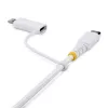 StarTech.com 2m (6ft) 2-in-1 robuuste USB-C oplaadkabel met Lightning-adapter, 30W/60W (3A), Apple MFi gecertificeerd, gevlochten USB-C oplaadkabel voor iPhone/iPad/Android