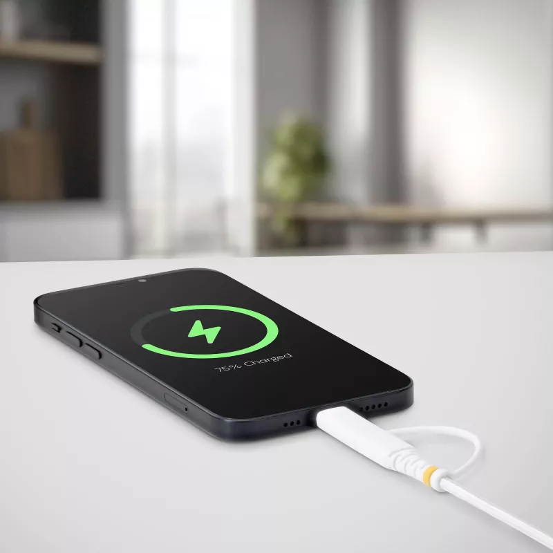 StarTech.com 1m (3ft) robuuste 2-in-1 USB-C oplaadkabel met Lightning-adapter, 30W/60W (3A), Apple MFi gecertificeerd, gevlochten USB-C oplaadkabel voor iPhone/iPad/Android