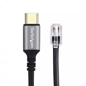 StarTech.com UR9-HEADSET-ADAPTER kabel-adapter USB-C RJ-9 zwart