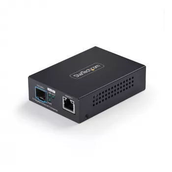 StarTech.com 10GbE SFP+ glasvezel mediaconverter, 10 Gigabit Ethernet RJ-45 naar 10GBASE-X SFP+, singlemode, multimode, 16K jumbo frames, TAA-conform