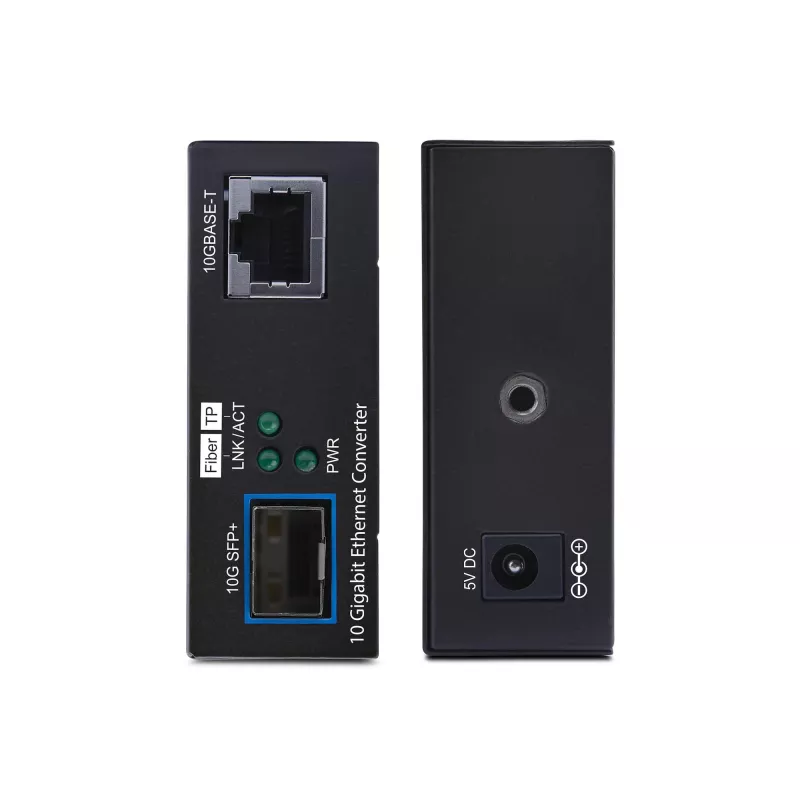 StarTech.com 10GbE SFP+ glasvezel mediaconverter, 10 Gigabit Ethernet RJ-45 naar 10GBASE-X SFP+, singlemode, multimode, 16K jumbo frames, TAA-conform