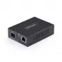 StarTech.com 10GbE multi-gigabit open SFP+ glasvezel mediaconverter, 10G/5G/2.5G/1G/100M, koper naar 10GBASE-X SFP+, singlemode, multimode, 16K jumbo frames, TAA