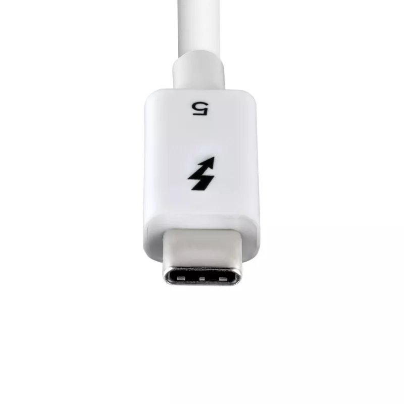 StarTech.com 3ft (1m) Thunderbolt 5 kabel, 80 Gbit/s/tot 120 Gbit/s, 240 W PD, 8K 60 Hz, gecertificeerde Thunderbolt-kabel, compatibel met Thunderbolt 4/USB4/USB-C – wit