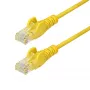 StarTech.com 1,5 m gele slanke CAT6 Ethernet-kabel, snagless, 100 W PoE, UTP, LSZH, 28AWG puur blank koperdraad, slanke RJ45 netwerk-patchkabel met trekontlasting, individueel getest