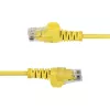 StarTech.com 1,5 m gele slanke CAT6 Ethernet-kabel, snagless, 100 W PoE, UTP, LSZH, 28AWG puur blank koperdraad, slanke RJ45 netwerk-patchkabel met trekontlasting, individueel getest
