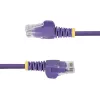 StarTech.com 1,5 m paarse slanke CAT6 Ethernet-kabel, snagless, 100 W PoE, UTP, LSZH, 28 AWG puur blank koperdraad, slanke RJ45 netwerk-patchkabel met trekontlasting, individueel getest