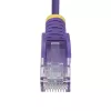 StarTech.com 1m paarse slanke CAT6 Ethernet-kabel, snagless stekker, 100W PoE, UTP, LSZH, 28AWG puur blank koper, slanke RJ45 netwerk-patchkabel met trekontlasting, individueel getest
