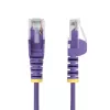 StarTech.com 2,5 m paarse slanke CAT6 ethernetkabel, snagless, 100 W PoE, UTP, LSZH, 28AWG puur blank koperdraad, slanke RJ45 netwerk-patchkabel met trekontlasting, individueel getest
