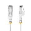 StarTech.com 7 m witte slanke CAT6 ethernetkabel, snagless, 100 W PoE, UTP, LSZH, 28AWG puur blank koperdraad, slanke RJ45 netwerk-patchkabel met trekontlasting, individueel getest