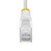 StarTech.com 7 m witte slanke CAT6 ethernetkabel, snagless, 100 W PoE, UTP, LSZH, 28AWG puur blank koperdraad, slanke RJ45 netwerk-patchkabel met trekontlasting, individueel getest