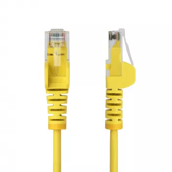 StarTech.com 10 m gele slanke CAT6 ethernetkabel, rastnasbescherming, 100 W PoE, UTP, LSZH, 28AWG puur blank koperdraad, slanke RJ45 netwerk-patchkabel met trekontlasting, individueel getest