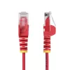 StarTech.com 15 m rode slanke CAT6 ethernetkabel, snagless, 100 W PoE, UTP, LSZH, 28AWG puur blank koperdraad, slanke RJ45 netwerk-patchkabel met trekontlasting, individueel getest