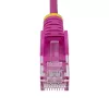 StarTech.com 3m roze slanke CAT6 Ethernet-kabel, Snagless, 100W PoE, UTP, LSZH, 28AWG zuiver blank koperdraad, slanke RJ45 netwerk-patchkabel met trekontlasting, individueel getest
