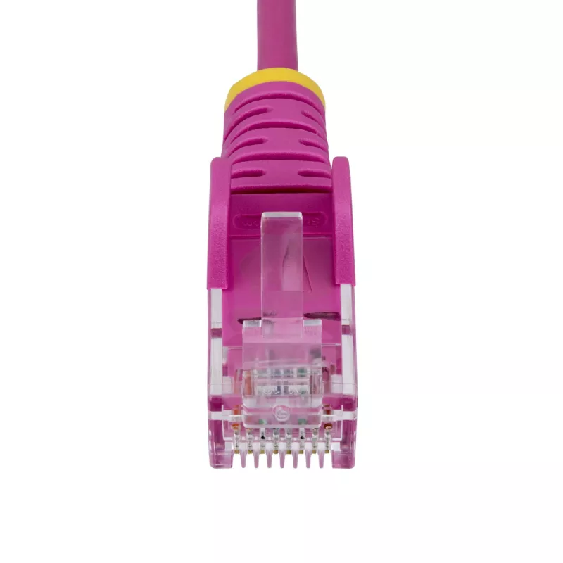 StarTech.com 5m roze slanke CAT6 Ethernet-kabel, rastnasenschutz, 100W PoE, UTP, LSZH, 28AWG zuiver blank koper, slanke RJ45 netwerk-patchkabel met trekontlasting, individueel getest