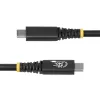 StarTech.com 2 m (6 ft) USB4-kabel, 20 Gbit/s, USB-IF-gecertificeerde USB-C-kabel, 240 W PD EPR, 4K 120 Hz DP 1.4, TPE-mantel, zwarte USB-C-kabel