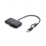 StarTech.com USB-C/USB-A naar M.2 NVMe en 2,5 inch/3,5 inch SATA-adapter, 10 Gbit/s, gereedschapsloze externe SSD-harde-schijflezer, B+M/M-Key