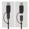 StarTech.com USB-C/USB-A naar M.2 NVMe en 2,5 inch/3,5 inch SATA-adapter, 10 Gbit/s, gereedschapsloze externe SSD-harde-schijflezer, B+M/M-Key