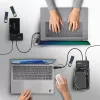 StarTech.com USB-C/USB-A naar M.2 NVMe en 2,5 inch/3,5 inch SATA-adapter, 10 Gbit/s, gereedschapsloze externe SSD-harde-schijflezer, B+M/M-Key