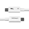 StarTech.com 2,6ft (80cm) Thunderbolt 5-kabel, 80Gbps/tot 120Gbps, 240W PD, 8K 60Hz, gecertificeerde Thunderbolt-kabel, compatibel met Thunderbolt 4/USB4/USB-C - wit