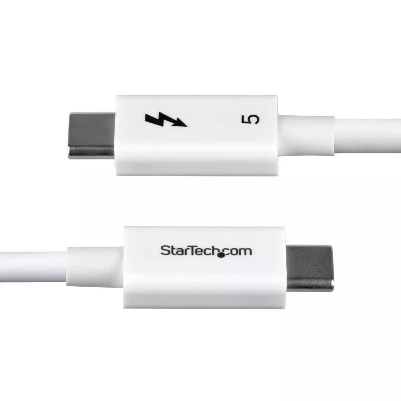 StarTech.com 2,6ft (80cm) Thunderbolt 5-kabel, 80Gbps/tot 120Gbps, 240W PD, 8K 60Hz, gecertificeerde Thunderbolt-kabel, compatibel met Thunderbolt 4/USB4/USB-C - wit