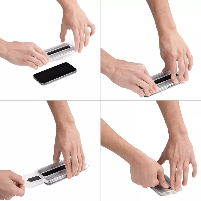 StarTech.com 4-weg 360-privacyfolie voor iPhone 16 Plus, ondersteunt staand/liggend, touchbediening, beschermglas, 4-weg filter, TAA