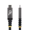 StarTech.com 1,5m (5ft) USB4-kabel, 80Gbit/s, USB-IF-gecertificeerd USB-C-kabel, 240W PD, 8K 120Hz/4K 240Hz DP2.1 DP80, TPE-mantel, Thunderbolt 4-compatibel – zwart USB-C-kabel