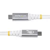 StarTech.com 1m (3ft) USB4-kabel, 80 Gbit/s, USB-IF-gecertificeerd USB-C-kabel, 240 W PD, 8K 120 Hz/4K 240 Hz DP2.1 DP80, TPE-mantel, Thunderbolt 4-compatibel – wit USB-C-kabel