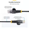 StarTech.com 25 cm slank CAT6 Ethernet-kabel, zwart, snagless, 100W PoE, UTP, LSZH, 28AWG, massief blank koperdraad, slanke RJ45 netwerk-patchkabel met trekontlasting, individueel getest